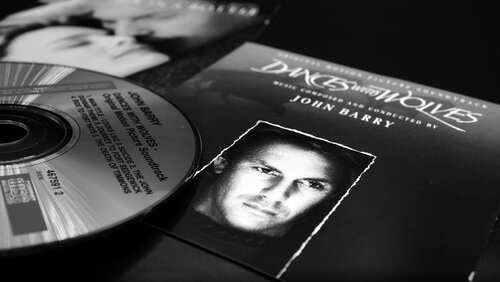 CD and cover art for the soundtrack of Dances with Wolves