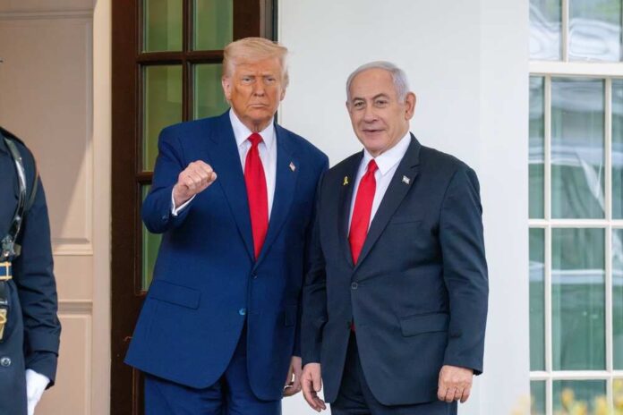 Donald Trump and Benjamin Netanyahu