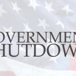 Shutdown Chaos FREEZES Social Security Update Text GOVERNMENT SHUTDOWN overlaid on an American flag background