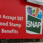 Democrats BLOCK Food Aid — 38 Million May Go Hungry Red sign showing SNAP EBT food stamp benefits