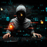 Google Takes Action — China Hackers Targeting Millions Hacker wearing a hoodie with digital codes overlaying.