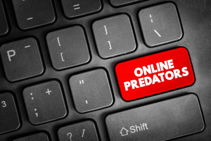 Red online predators key on keyboard