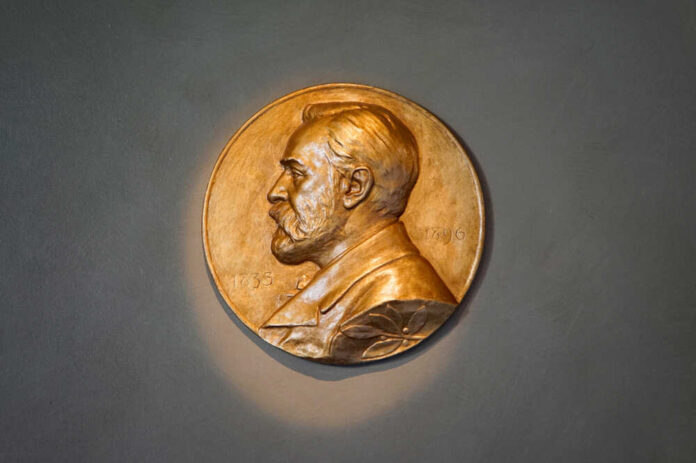 Bronze relief plaque depicting a historical figure in profile