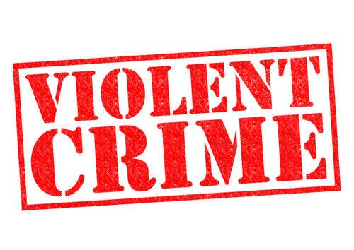 Red stamp with the words VIOLENT CRIME