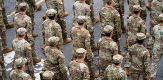 United States Soldiers in Formation