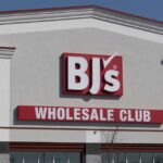 Exterior view of BJ's Wholesale Club store sign