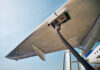 Fueling an airplane at the airport