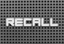 Another MASSIVE Ford Recall! The word 'RECALL' displayed on a perforated surface