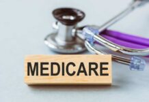 $35 Billion Windfall STUNS Medicare Watchdogs Wooden block with MEDICARE text next to a stethoscope