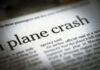 Deadly Plane Crash — 29 Dead Newspaper headline about a plane crash.