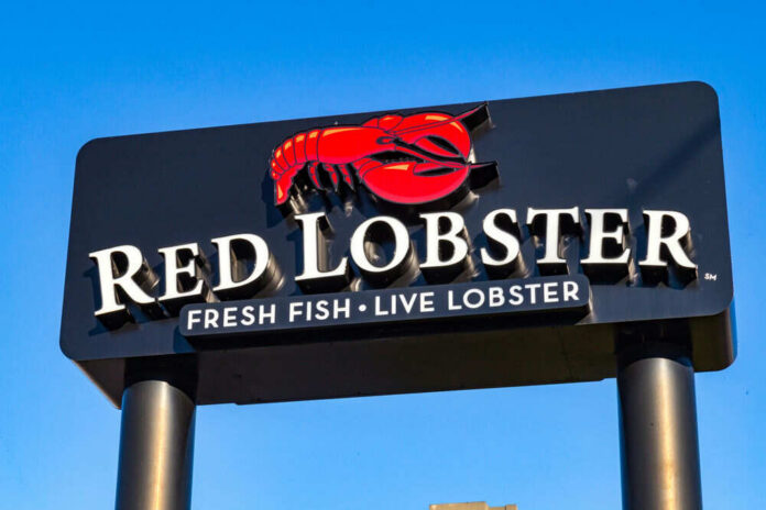 shutterstock_554755114.jpg Red Lobster restaurant sign with red lobster logo.