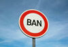 VIDEO: Central Park Death Sparks Ban Fight Sign reading BAN against blue sky background