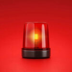 AIPAC Targeted — The Chilling Near-Miss Red emergency light on red background