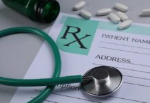 Knockoffs Hit Weight-Loss Boom A prescription pad with a stethoscope and pills nearby
