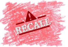 Airbag Danger: Automaker Sounds Alarm Recall alert with an exclamation mark on a red background