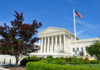 Supreme Court Greenlights Trump United States Supreme Court building with columns and an American flag