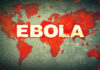 UPDATE: Growing Ebola Explosion Alarms World World map with bold Ebola text over red outbreak theme