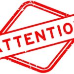 Chefs Turned Ground Zero Into A Canteen Red attention sign with the word 'ATTENTION' in bold letters