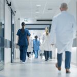 Common Antibiotic, Chilling Mortality Rate Medical staff walking through a hospital corridor