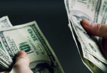 OUTRAGE: Taxpayers Funded $9.5B For No Work Hands holding and counting stacks of cash