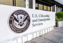 Downtown ICE Scare – FBI Pounces U.S. Citizenship and Immigration Services building sign.