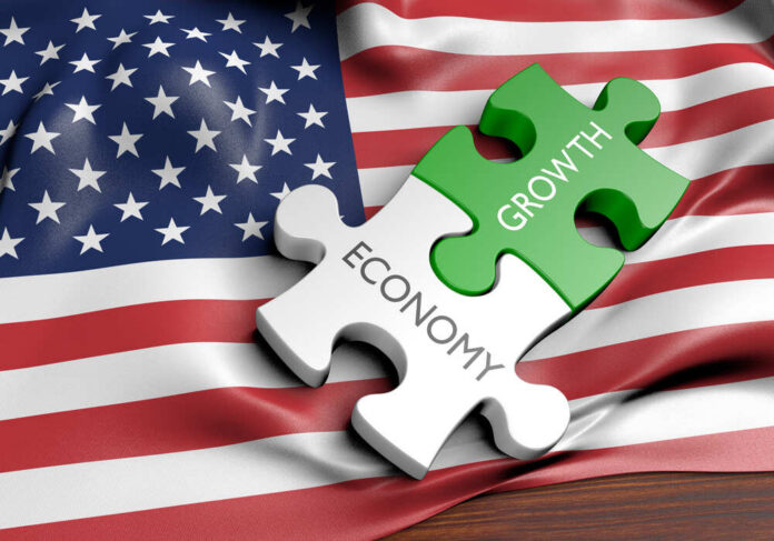 United,States,Economy,And,Financial,Market,Growth,Concept,,3d,Rendering